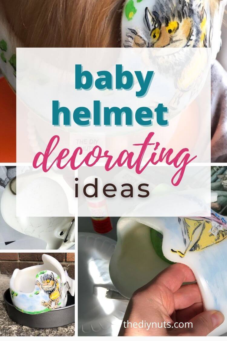 baby helmet decorating ideas with in progress decorated doc band pictures