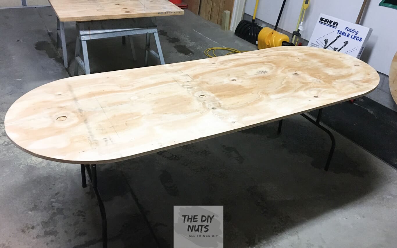 DIY plywood Folding table