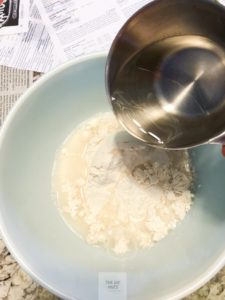 Flour & water to make homemade paper mache