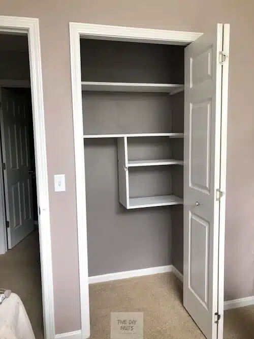 Diy Closet Shelving Idea, How To Build Shelves In A Cabinet