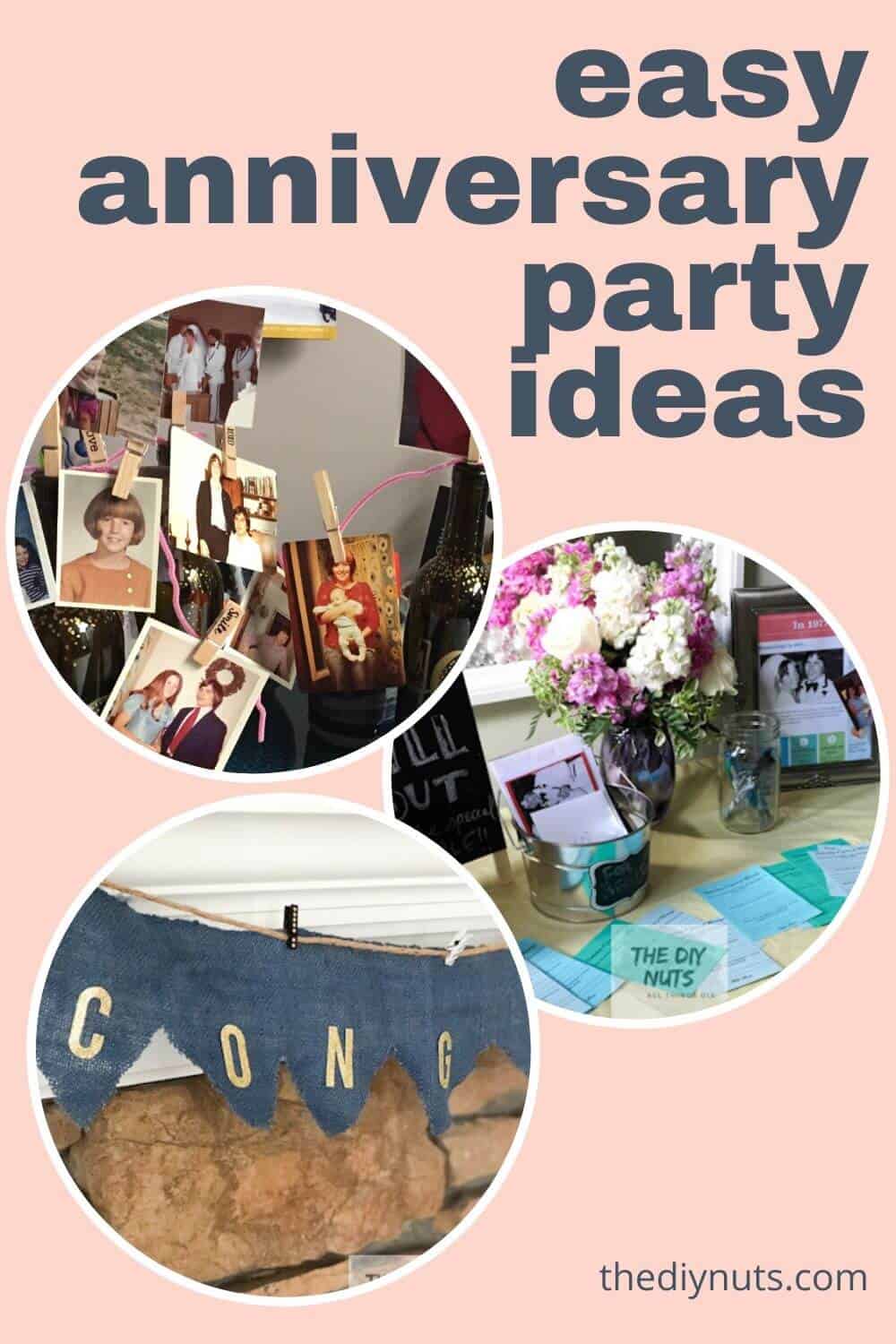 Inexpensive DIY Wedding Anniversary Party Ideas The DIY Nuts