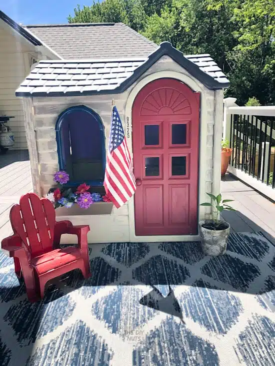 Little Tikes Playhouse makeover with different colors