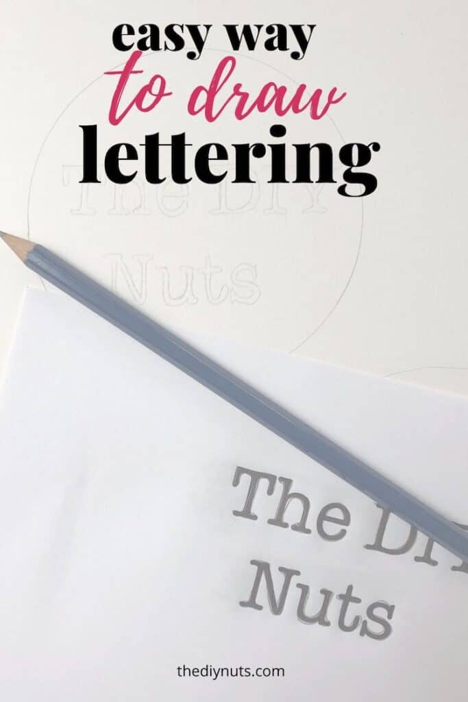 Easy way to draw lettering