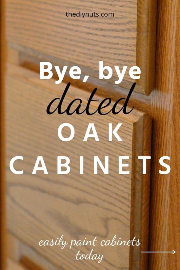 Bye bye dated oak cabinets