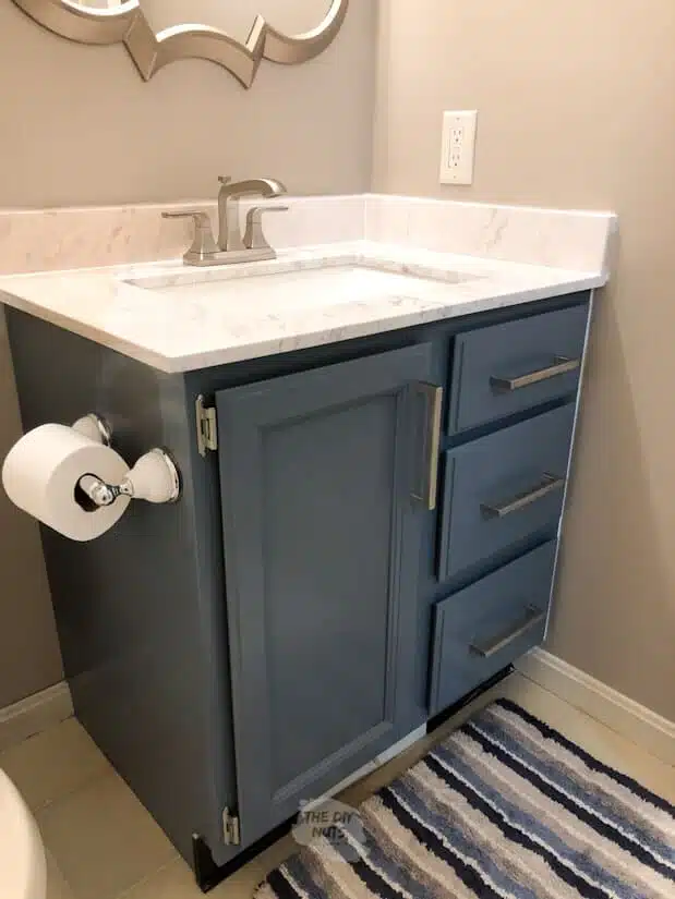How To Ly Modernize Update Your Old Bathroom The Diy Nuts - How To Update Existing Bathroom Vanity