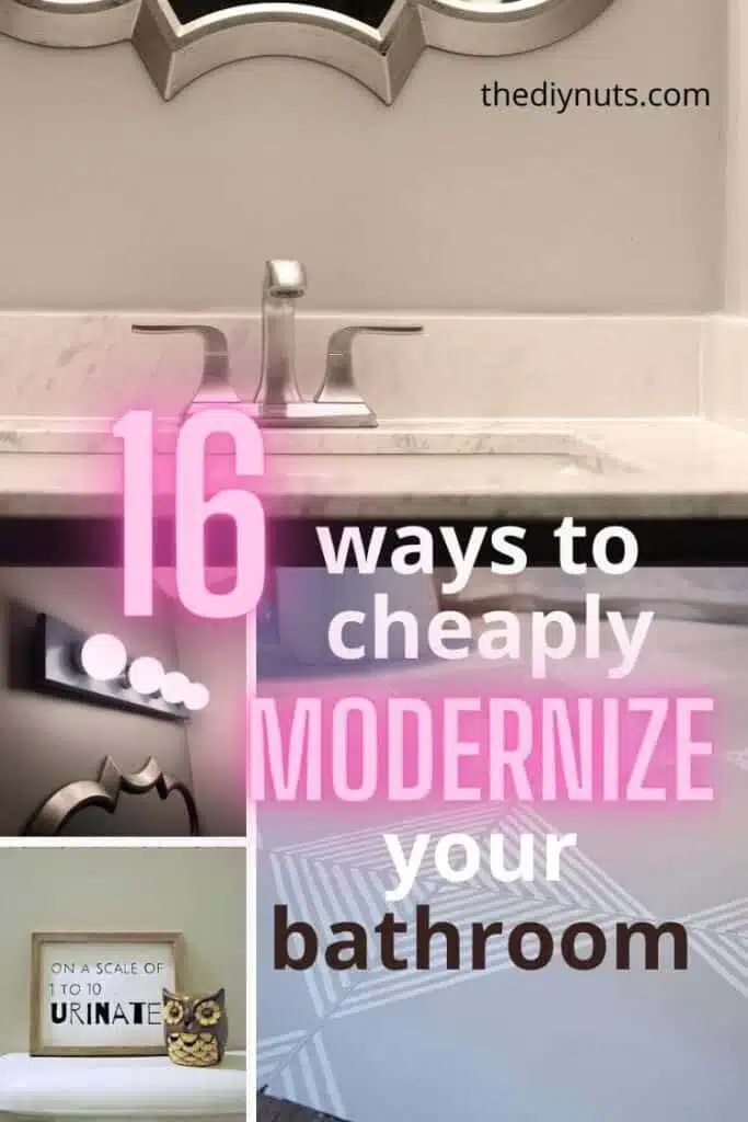 16 Ways To Makeover Your Bathroom, Inexpensive Bathroom Remodel