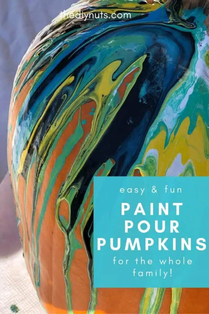 Paint Pour Pumpkins
