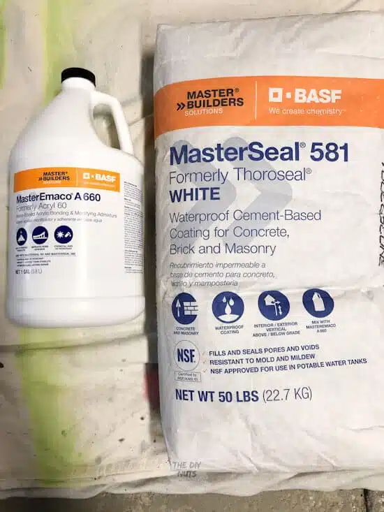 Masterseal 581 and MasterSeal Emaco A 660