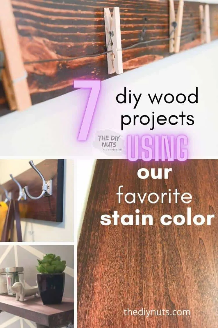 7 DIY Wood Projects Using Red Mohogany Stain