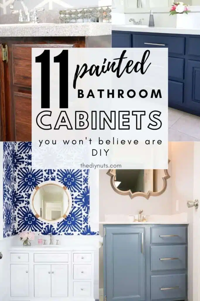 11 painted bathroom cabinets that you won't believe are DIY