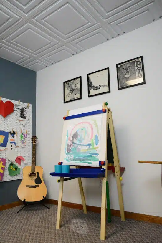 art easel in kid's school room