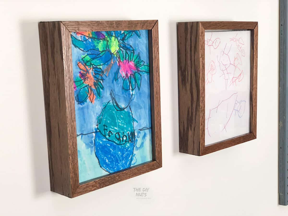 DIY art display boxes with removable top