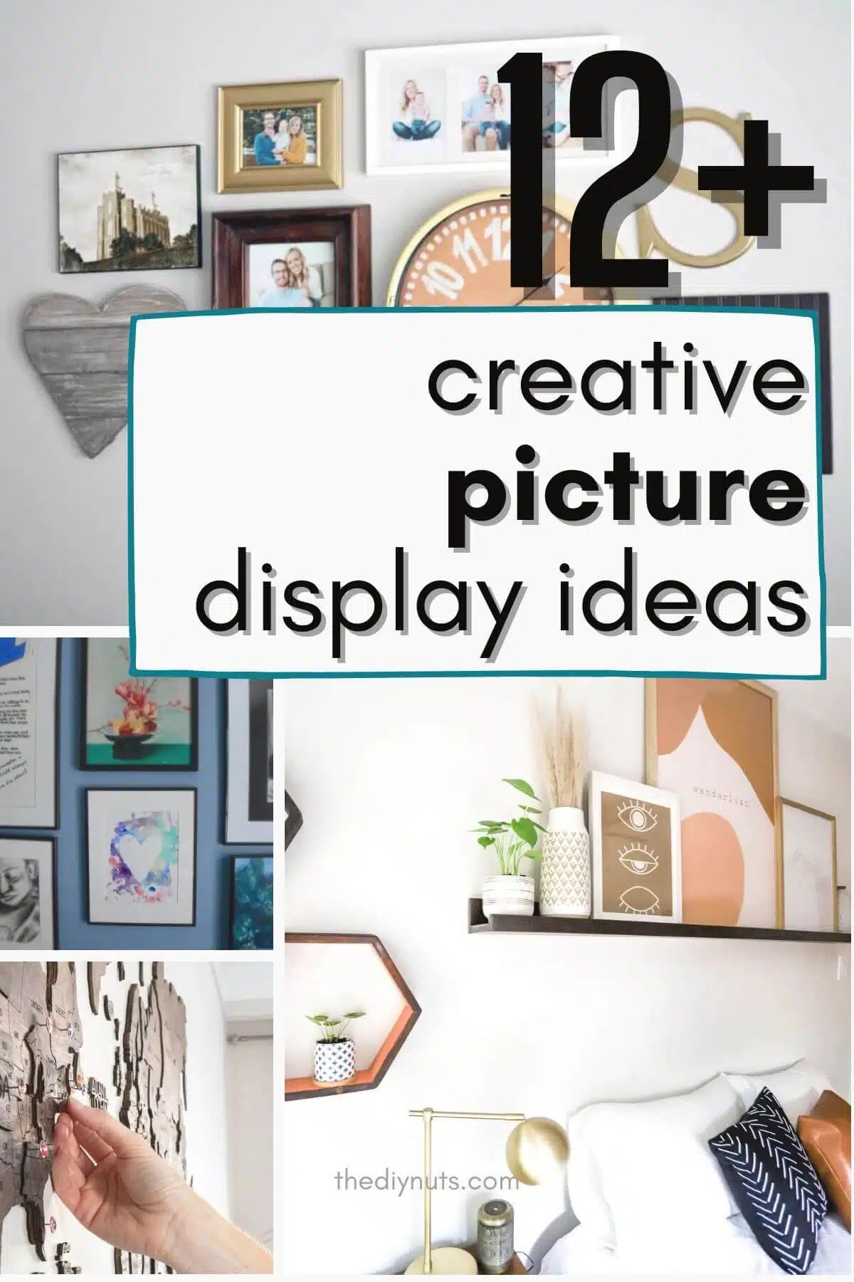 12+ creative picture hanging ideas - the diy nuts