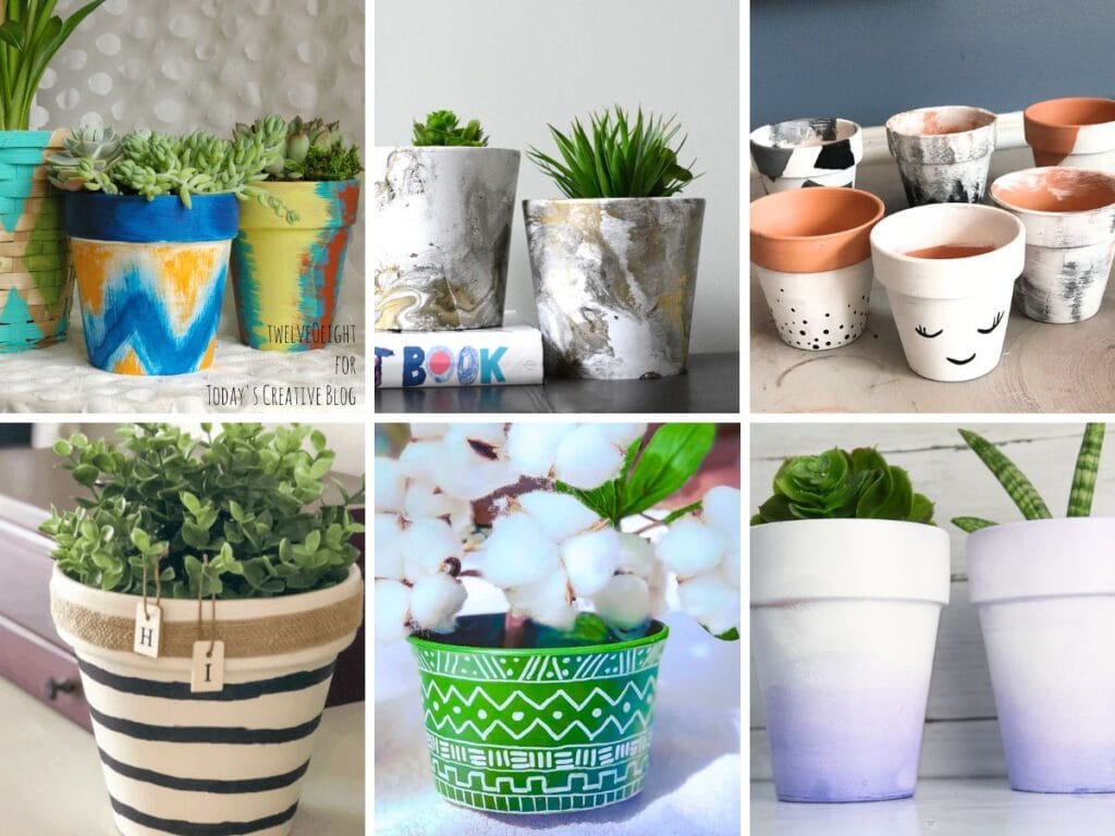 31+ Fun and Creative Painted Flower Pot Designs - The DIY Nuts
