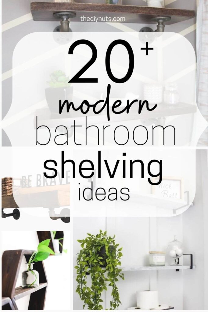 20+ modern bathroom shelving ideas