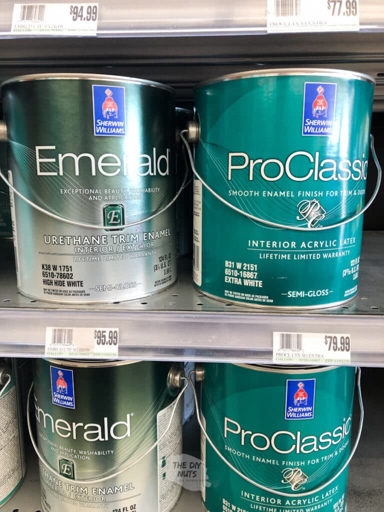 Sherwin Williams Emerald and Proclassic paint