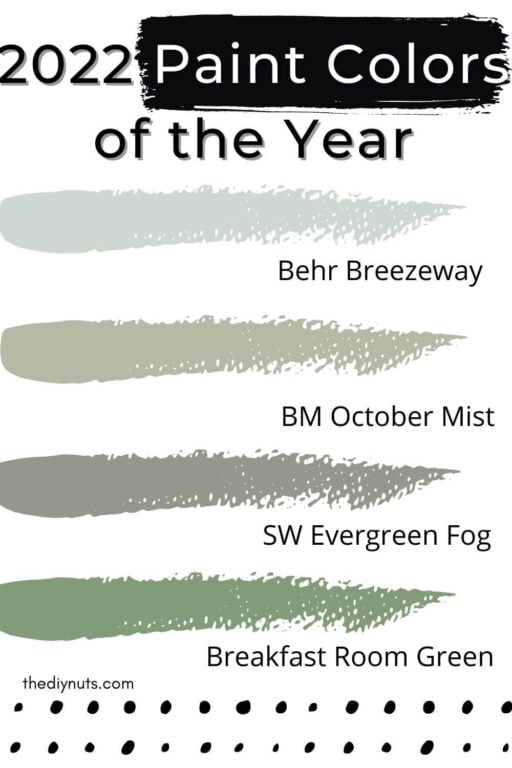 Best Light Green Paints Colors For A Fresh Feel The DIY Nuts 2022 Green Paint Colors Of The Year 512x768