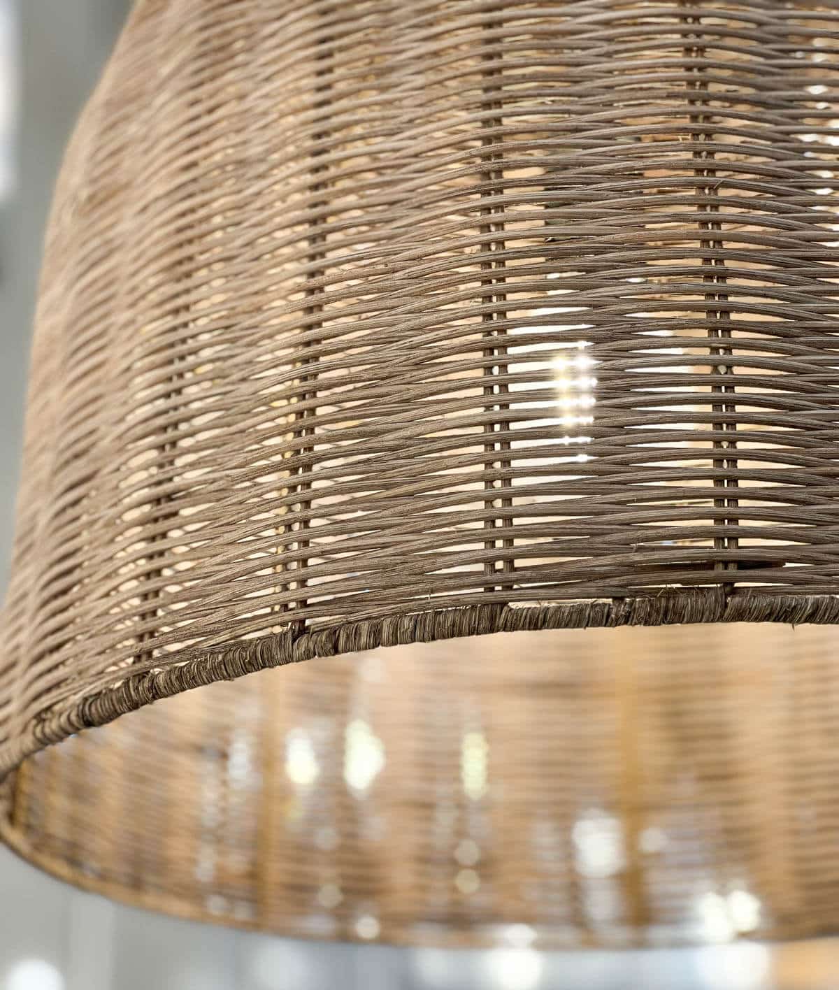 basket light shade hanging.