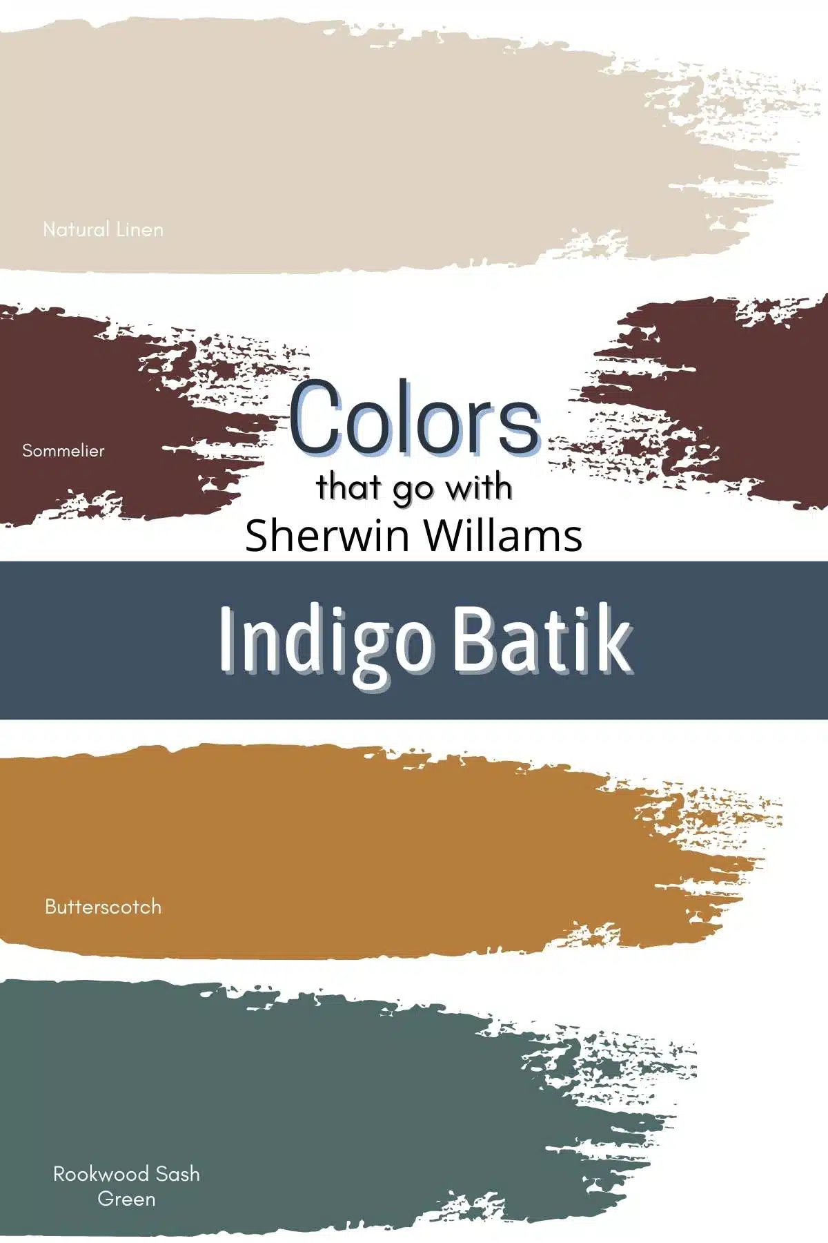 Colors that go with Sherwin Williams Indigo Batik.