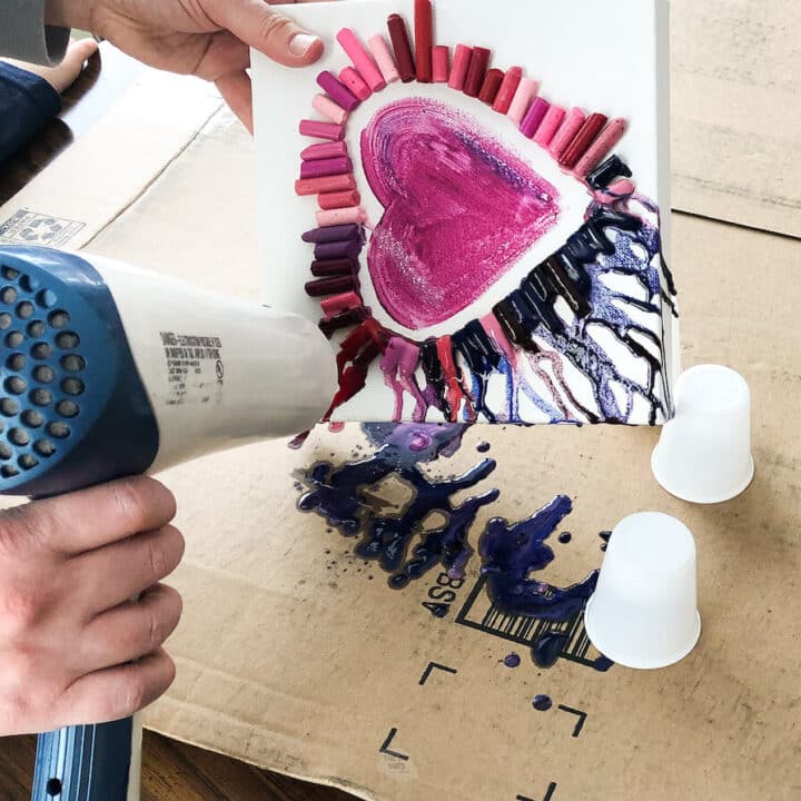 How To Easily Melt Crayons On Canvas For Stunning Kids Art The DIY Nuts