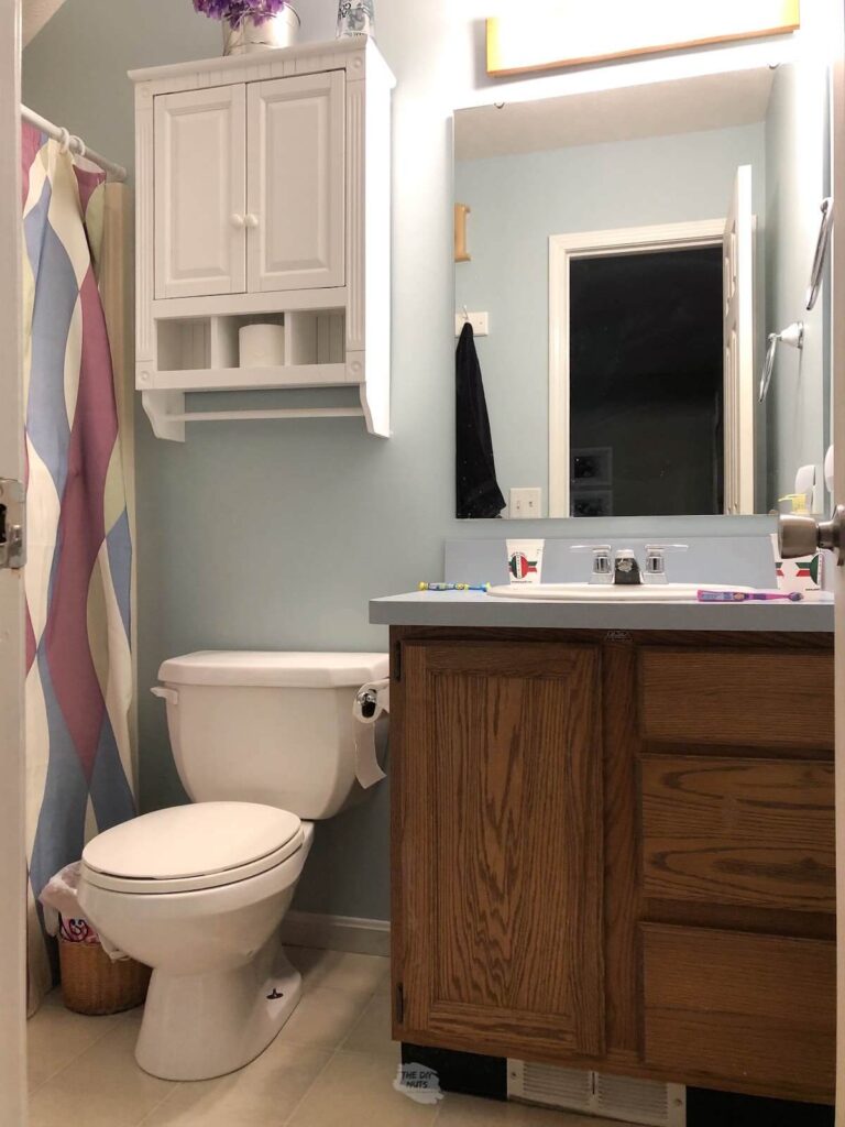 5 Ways To Cheaply Update Your Small Bathroom - The DIY Nuts