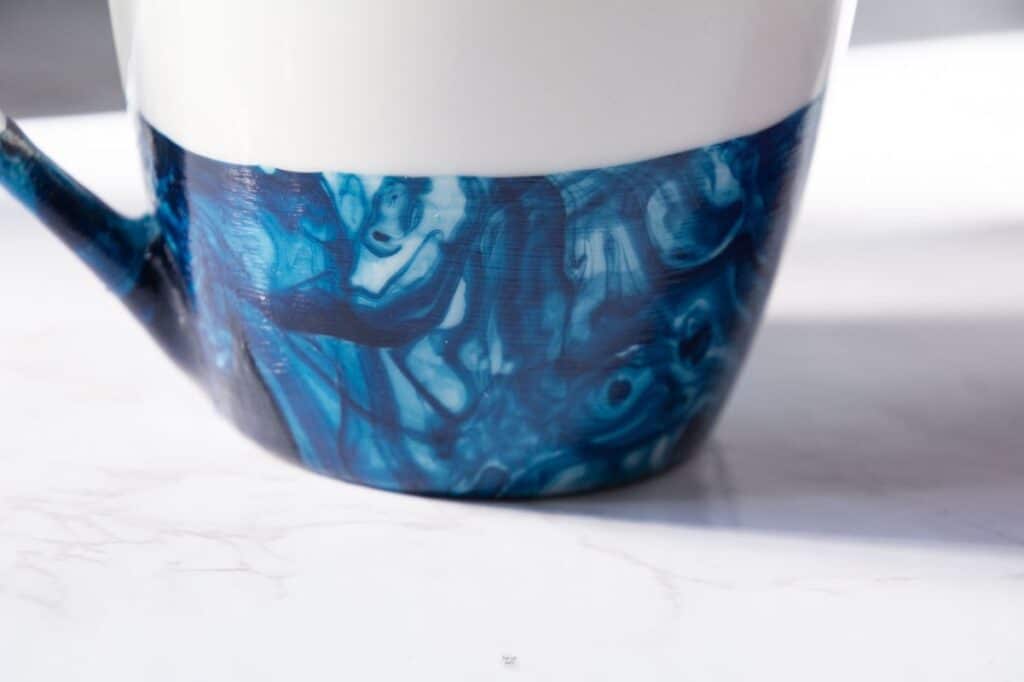 Marbled Nail Polish Dipped Mugs The DIY Nuts