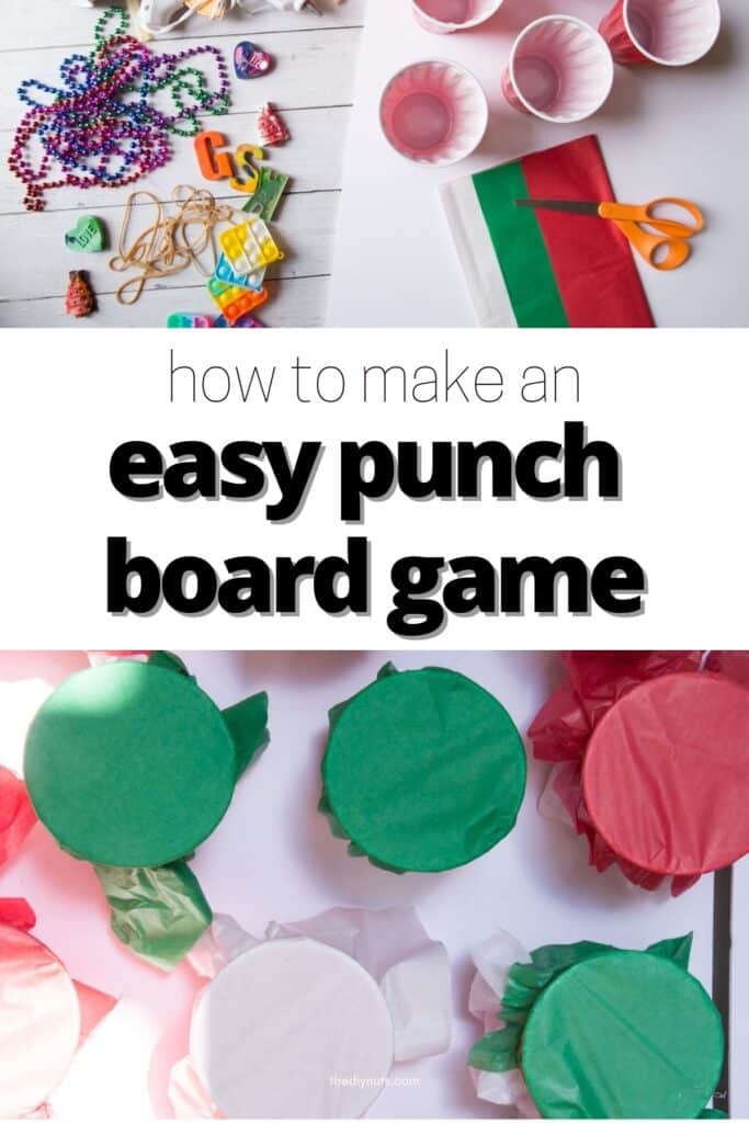 supplies and punch board game with text easy punch board game.
