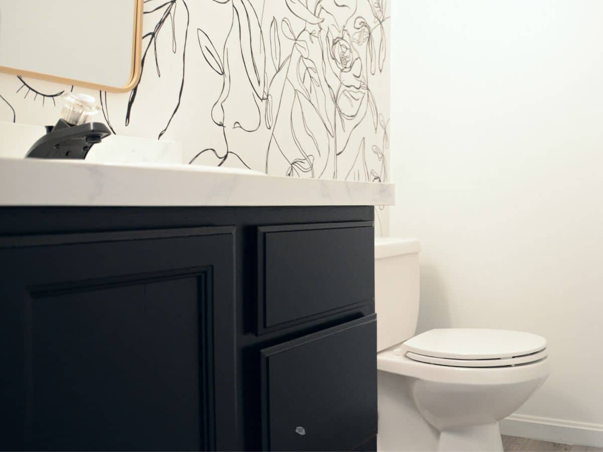 How To Repaint Bathroom Vanity Cabinets Black