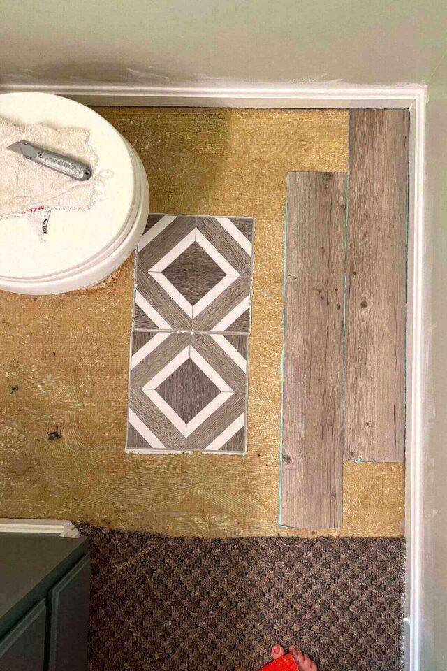 Easy Peel and Stick Flooring DIY Tips and How-To - The DIY Nuts